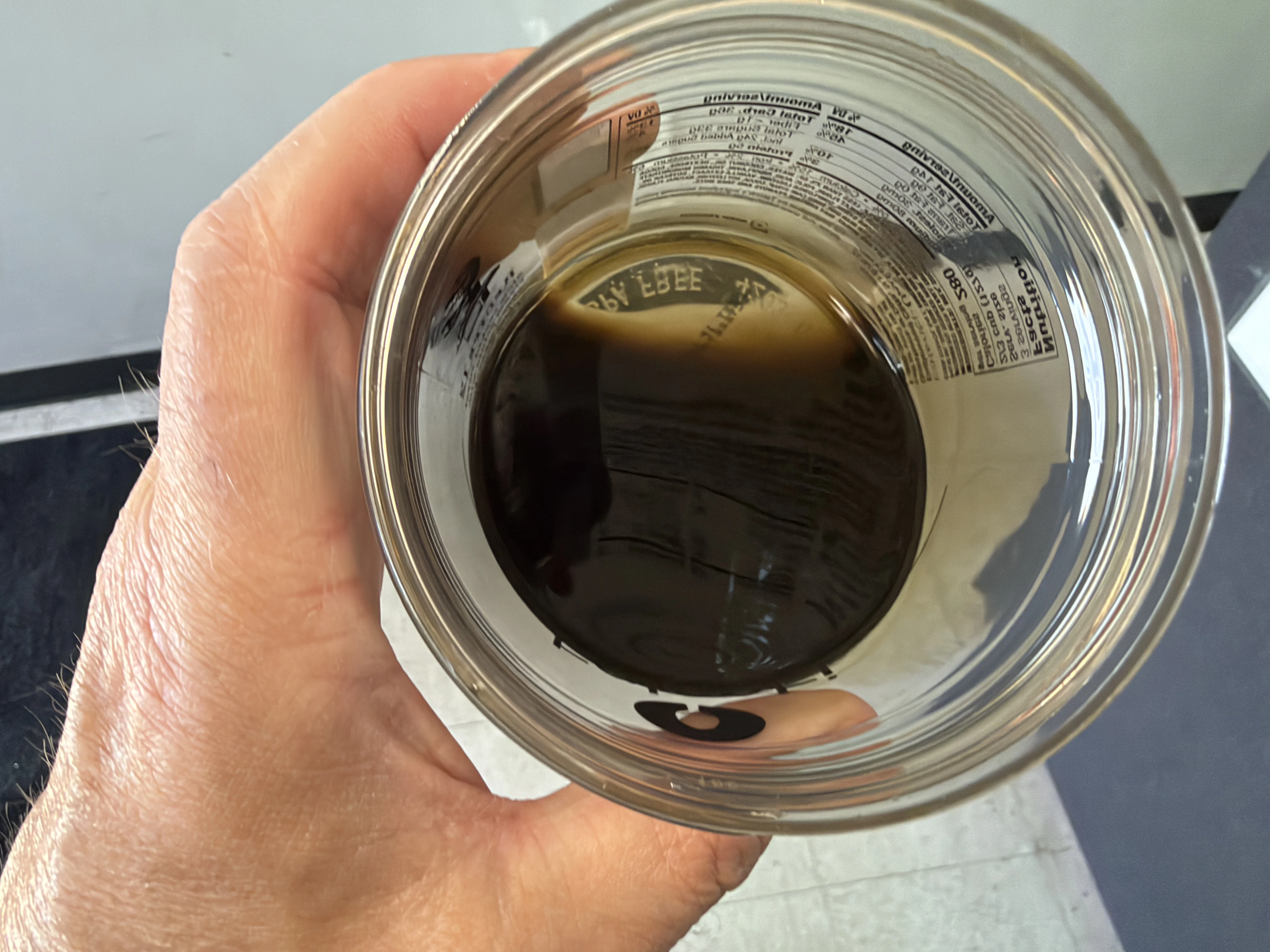 Dark transmission fluid sample collected during the Colorado diagnosis